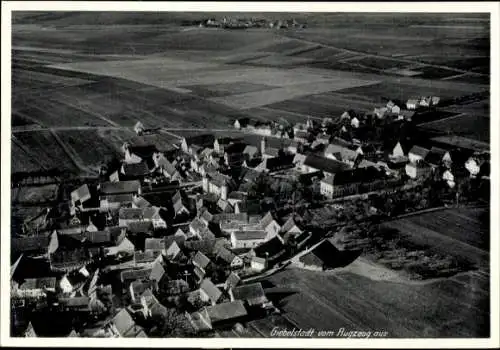 Ak Giebelstadt in Unterfranken, Fliegeraufnahme