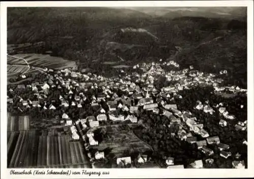 Ak Oberurbach Urbach im Remstal, Fliegeraufnahme