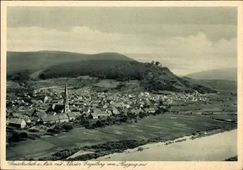 Ak Großheubach am Main Unterfranken, Kloster Engelberg, Fliegeraufnahme