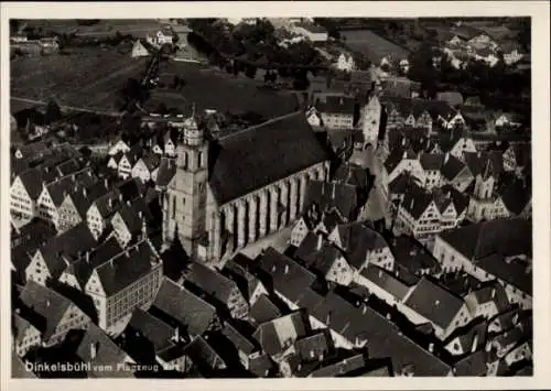 Ak Dinkelsbühl in Mittelfranken, Fliegeraufnahme, Stadtpanorama