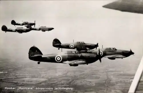 Ak Britische Militärflugzeuge, Jagdflugzeuge, Hawker Hurricane