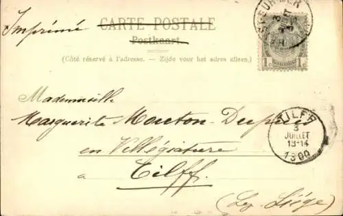 Litho Zwei Frauen streiten sich am Strand, Bademode, Badeanzug