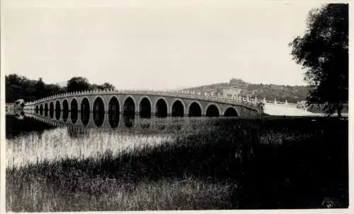 Foto Beijing Peking China, Sommerpalast, 17-Bogen-Brücke