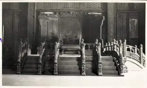 Foto Beijing Peking China, Halle der Klassiker, Hörsaal Thron