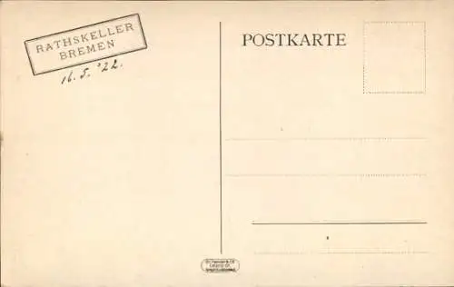 Ak Hansestadt Bremen, Klatschbasen, Gemälde im Ratskeller