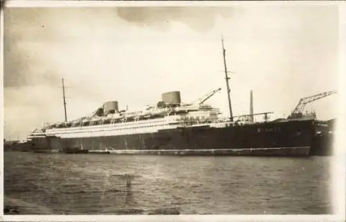 Foto Ak Dampfer Bremen vor der Probefahrt 1929, Norddeutscher Lloyd