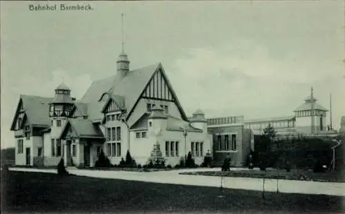 Ak Hamburg Nord Barmbek, Bahnhof