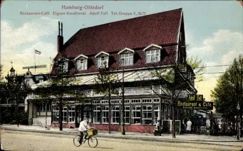 Ak Hamburg Nord Ohlsdorf, Restaurant Adolf Fell