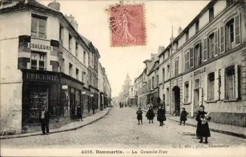 Ak Dammartin Seine et Marne, La Grande Rue, Epicerie