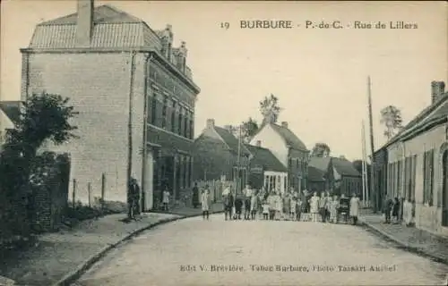 Ak Burbure Pas de Calais, Rue de Lillers