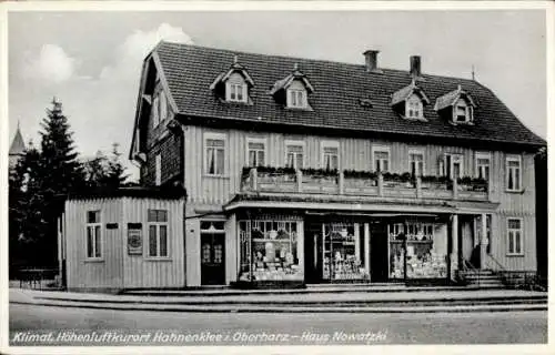 Ak Hahnenklee Bockswiese Goslar im Harz, Geschäft, Haus Nowatzki