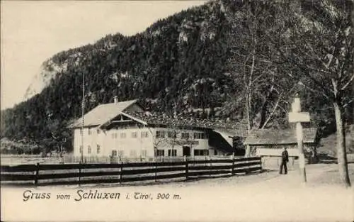 Ak Schluxen in Tirol, Gasthof