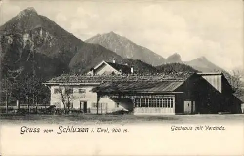 Ak Schluxen in Tirol, Gasthof