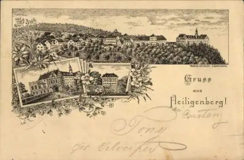 Vorläufer Litho Heiligenberg in Baden, Stadtansichten, 1890