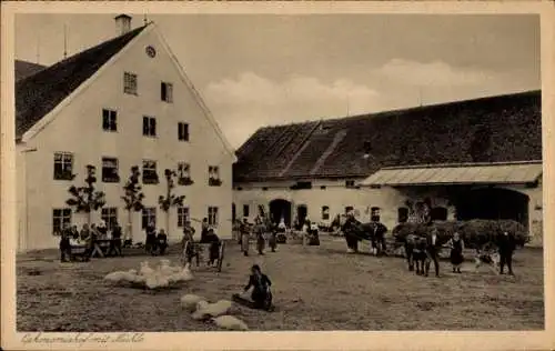 Ak Holzhausen Igling in Oberbayern, J. E. Wagnersche Wohltätigkeitsanstalten, Magnusheim