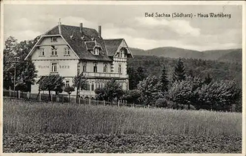 Ak Bad Sachsa im Harz, Pension Haus Warteberg