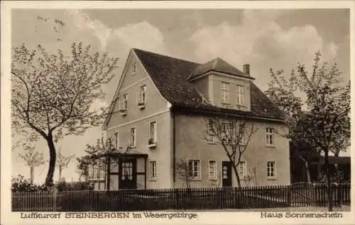 Ak Steinbergen Rinteln an der Weser, Pension Haus Sonnenschein