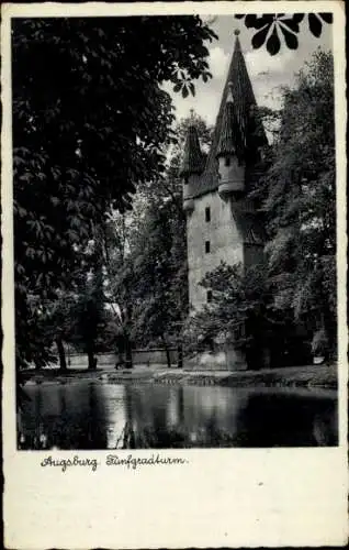 Ak Augsburg in Schwaben, Fünfgradturm