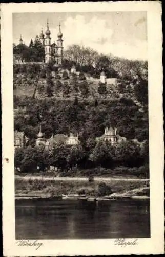 Ak Würzburg am Main Unterfranken, Teilansicht, Käppele, Kirche