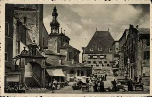 Ak Hall in Tirol, Marktplatz