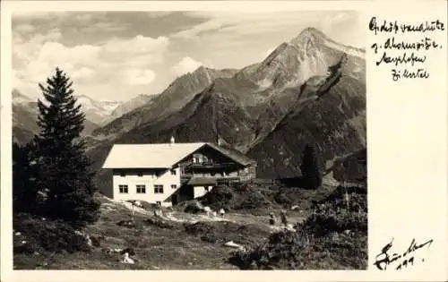 Ak Mayrhofen im Zillertal Tirol, Gschösswandhaus