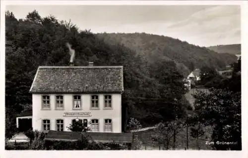 Ak Grünental Schalksmühle Sauerland, Ausflugslokal zum Grünental, Inh. Willi v. Brocke, Außenansicht