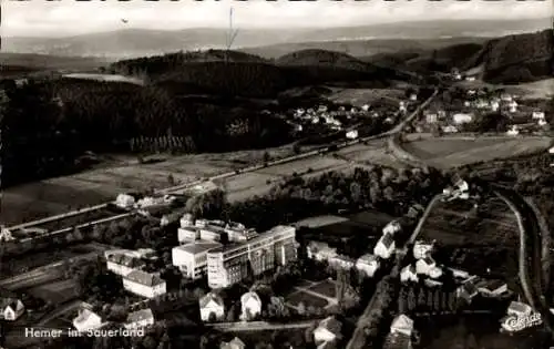 Ak Hemer im Sauerland, Luftbild, Panorama