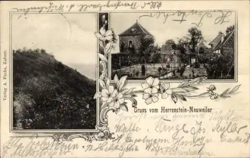 Ak Neuwiller Neuweiler Elsass Haut Rhin, Herrenstein, Berg