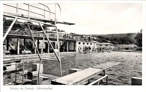 Ak Idstein im Taunus, Schwimmbad, Sprungbrett