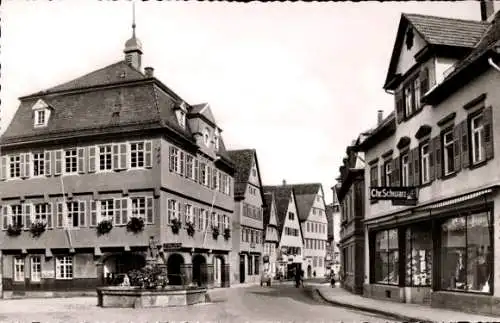 Ak Nagold im Schwarzwald, am Rathaus