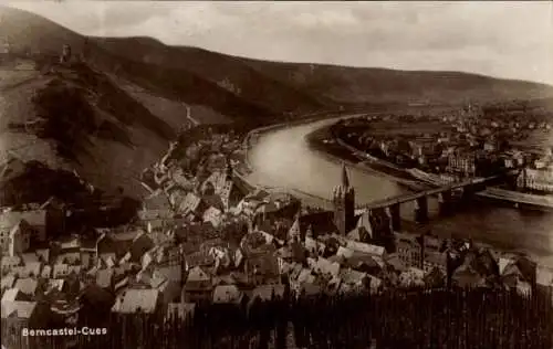 Ak Bernkastel Kues an der Mosel, Gesamtansicht