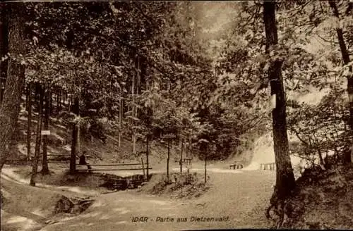 Ak Idar Oberstein an der Nahe, Dietzenwald, Teilansicht