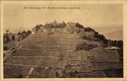 Ak Bad Münster am Stein, Ebernburg, Hutten-Sickingen-Denkmal