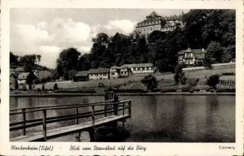 Ak Blankenheim i.d. Eifel, Burg, Steg, Restaurant Em Duffes, Bes. A. Keller