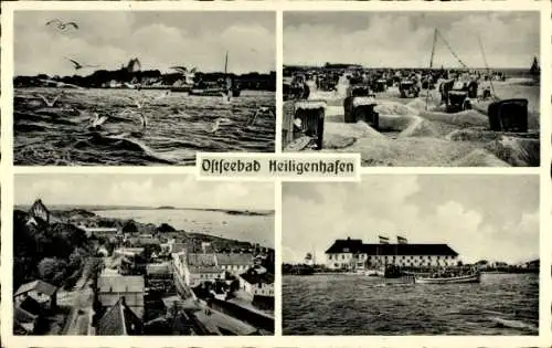 Ak Ostseebad Heiligenhafen, Teilansicht, Strandmotiv