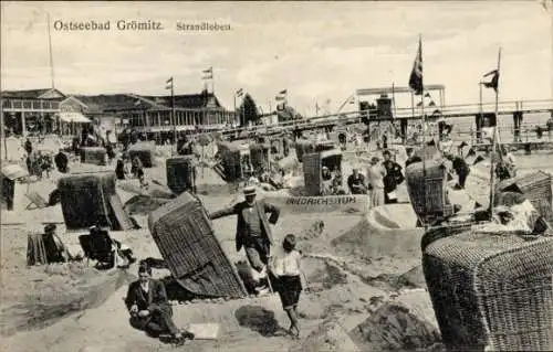 Ak Ostseebad Grömitz in Holstein, Strand, Personen