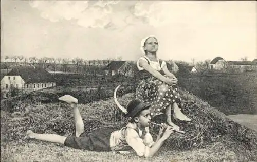 Ak Meißen an der Elbe, 200 jährige Jubelfeier königliche Porzellanmanufaktur, Hirtenidyll Frühling