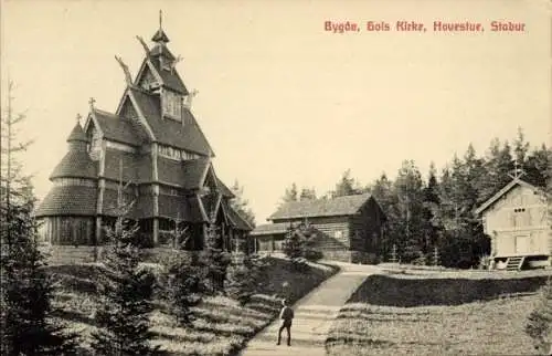 Ak Bygdo Norwegen, Gols Kirke, Hovestuen, Stabur