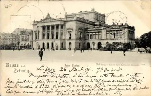 Ak Leipzig in Sachsen, Neues Theater
