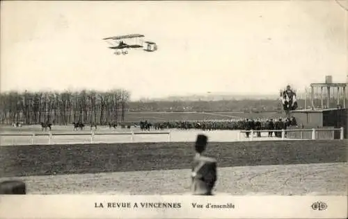 Ak Vincennes Val de Marne, La Revue, Doppeldecker