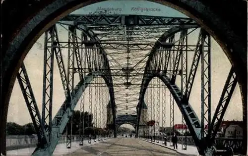 Ak Magdeburg an der Elbe, Königsbrücke