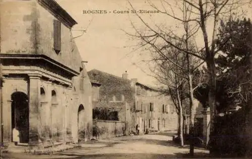 Ak Rognes Bouches du Rhône, Cours St. Etienne