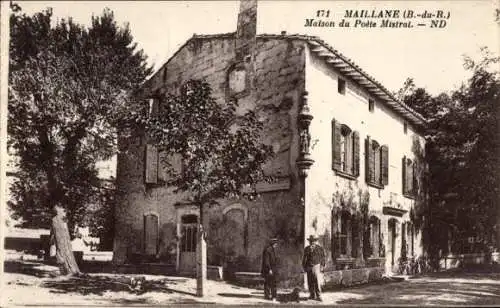 Ak Maillane Maiano Bouches du Rhône, Haus des Dichters Mistral