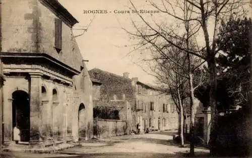 Ak Rognes Bouches du Rhône, Cours St. Etienne