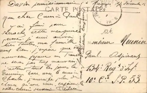 Ak Rognes Bouches du Rhône, Cours St. Etienne