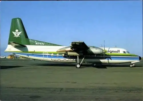 Ak Flugzeug, Saudia, Fairchild Ind. F-27J N747L