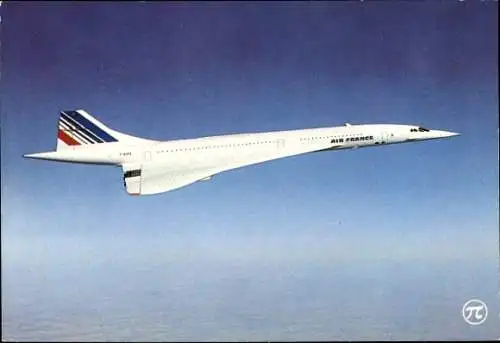 Ak Französisches Passagierflugzeug, Concorde, Air France