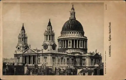 Ak London City England, St. Pauls Kathedrale