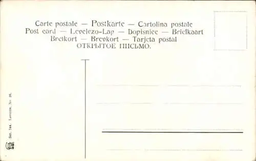 Künstler Ak Perlberg, F., Port Said Ägypten, Dampfschiff und Ruderboote vor der Stadt