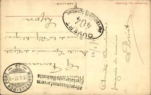 Ak Montreux Kanton Waadt Schweiz, Rouvenaz, Dampfer